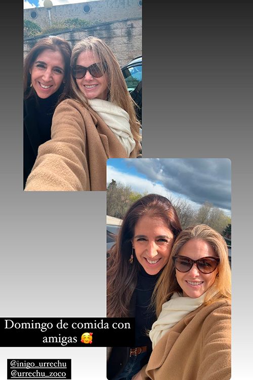 Genoveva Casanova de comida con sus amigas