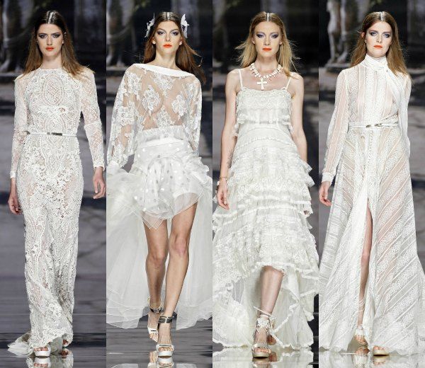La colección 2015 de YolanCris, vista en la Barcelona Bridal Week el pasado mes de mayo. 