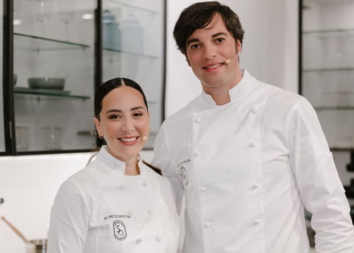 Tamara Falcó en el evento de Porcelanosa