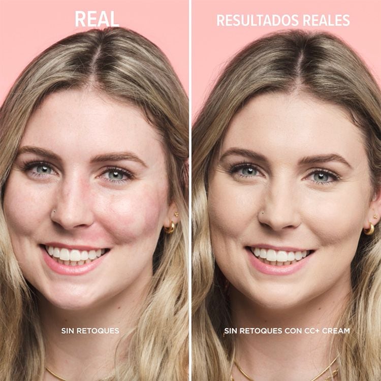 Antes y después con la CC+ Cream de It Cosmetics