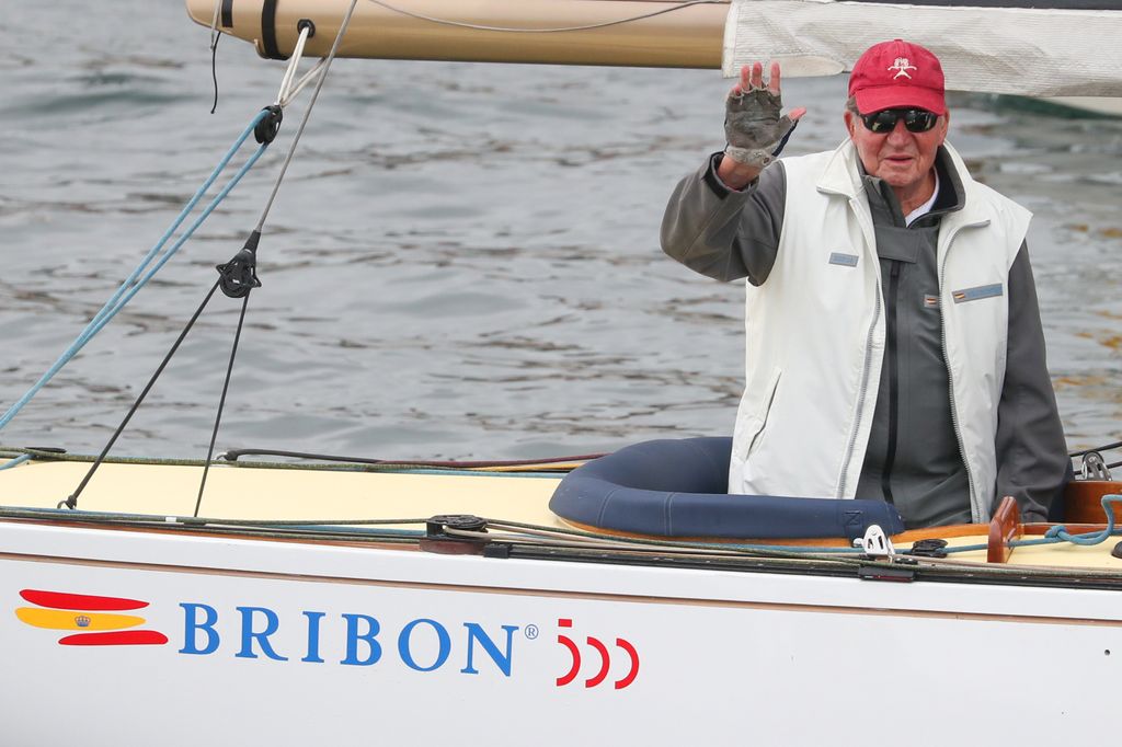 El Rey Juan Carlos a bordo del Bribón
