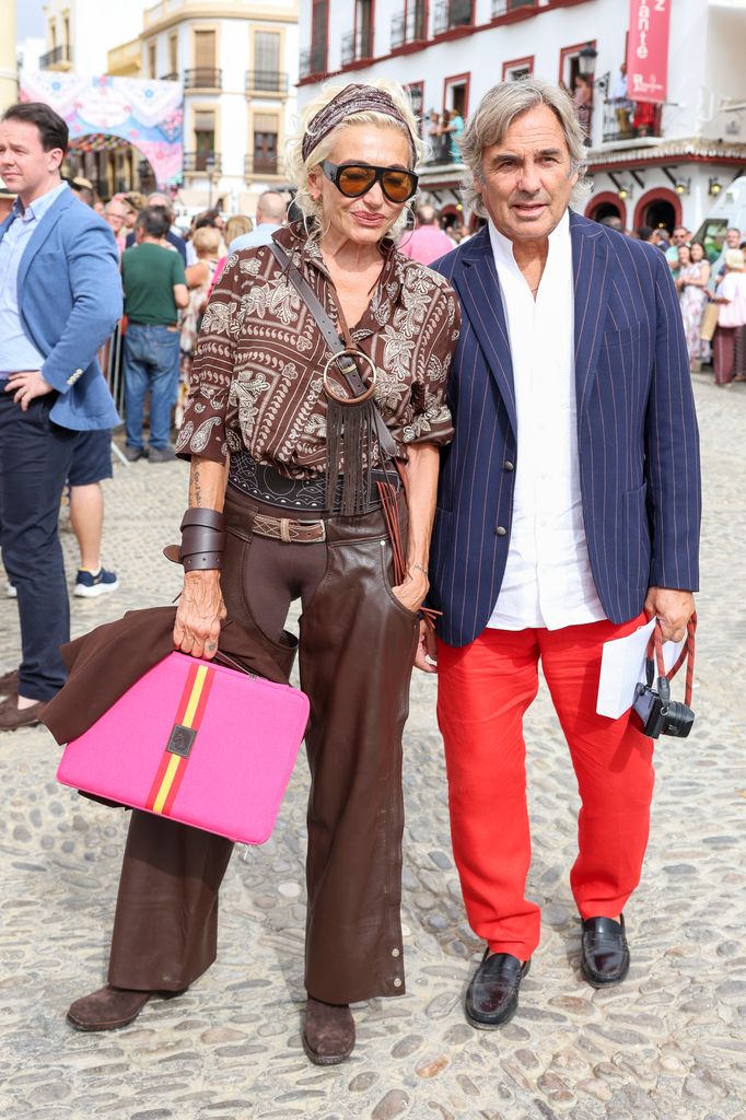 Simona Gandolfi y Hubertus von Hohenlohe