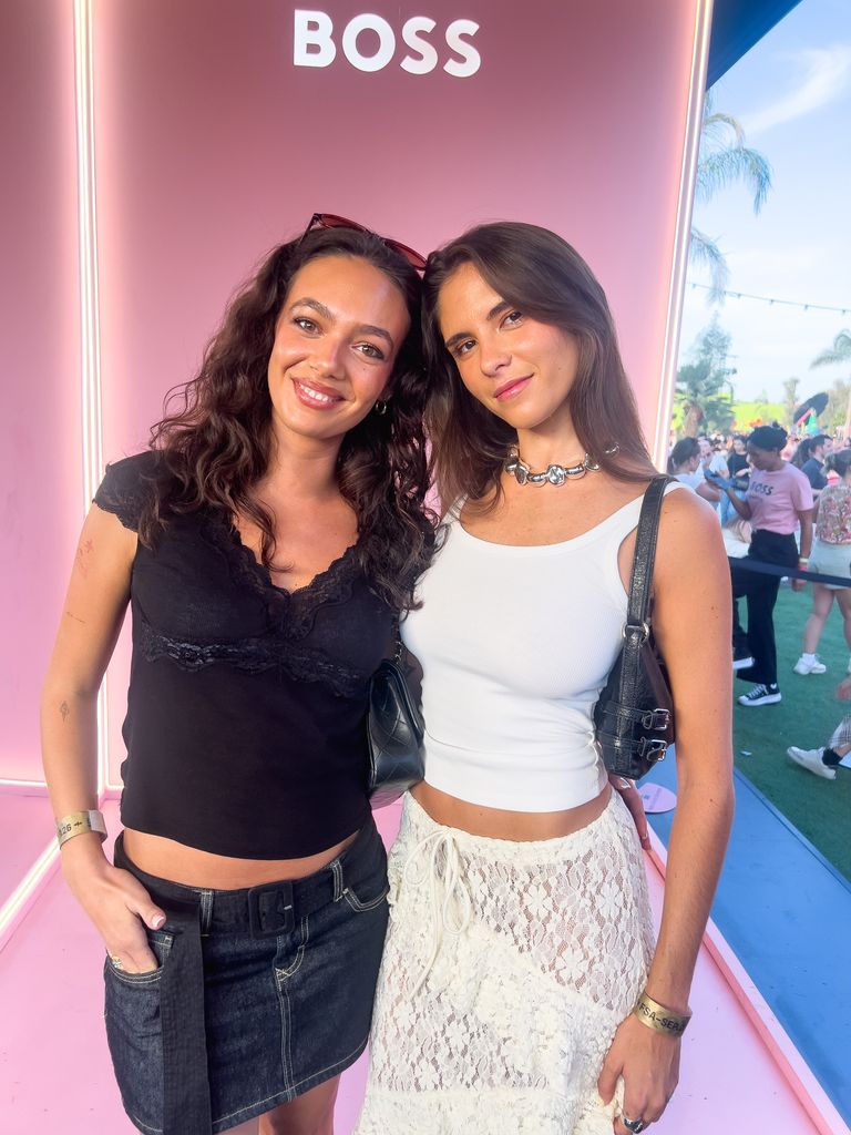 María Paradell (de blanco) no se perdió la cita con Shakira ni con Hugo Boss