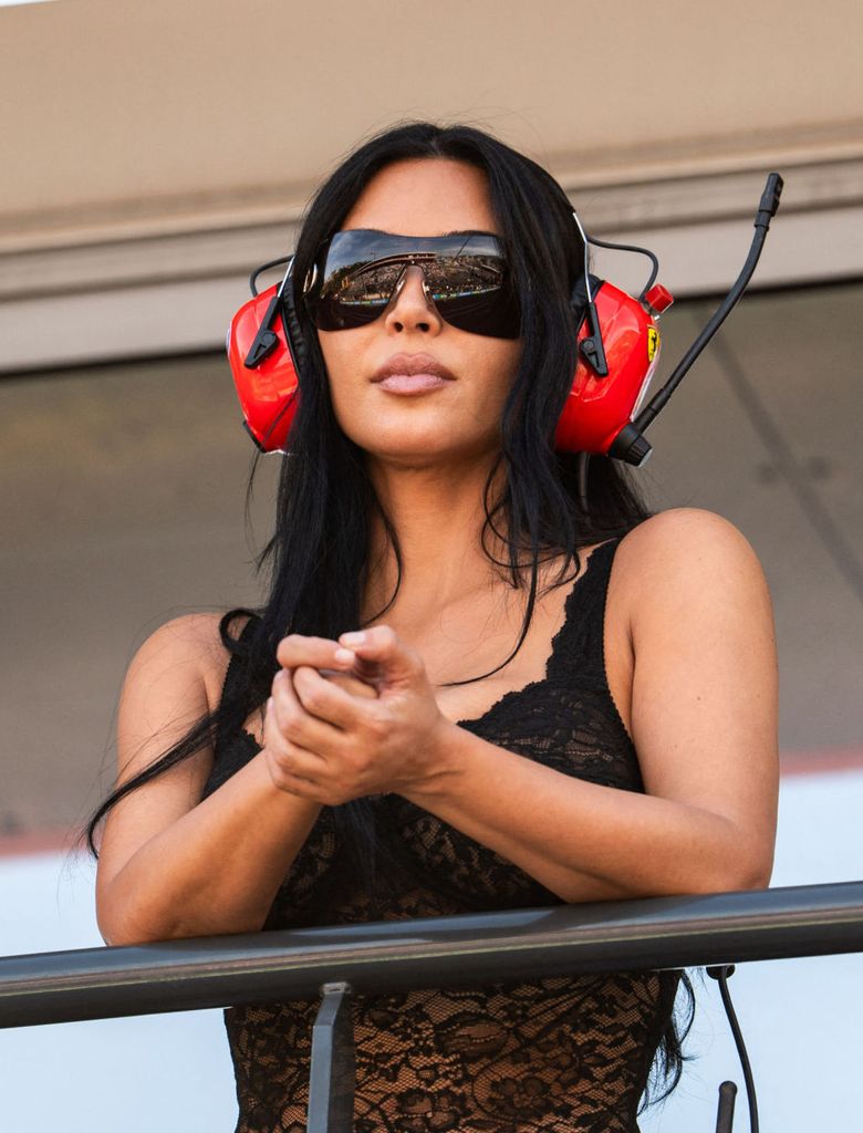 Kim Kardashian en el Gran Premio de Mónaco para apoyar a Lewis Hamilton