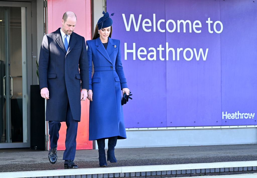 El príncipe Guillermo y Kate Middleton reciben al presidente alemán, Frank-Walter Steinmeier, y a su mujer en Londres, el 3 de diciembre de 2025