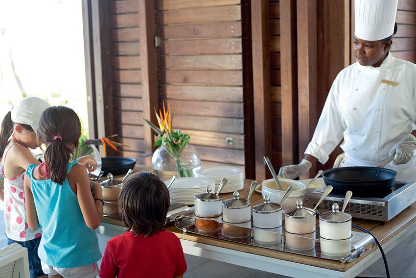 Cocina para los pequeños en Long Beach Mauritius
