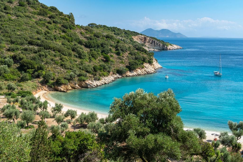 Playa de Filiatro en Ítaca, Grecia