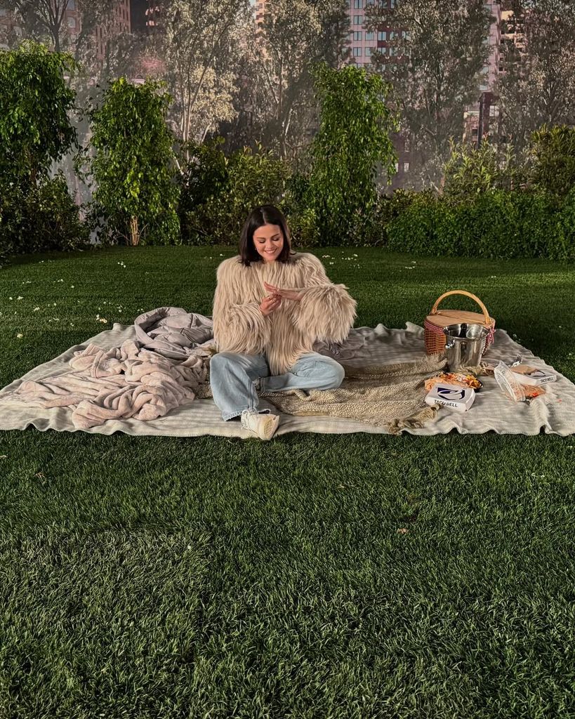 Selena Gomez en el día de su propuesta matrimonial con Benny Blanco en 2024