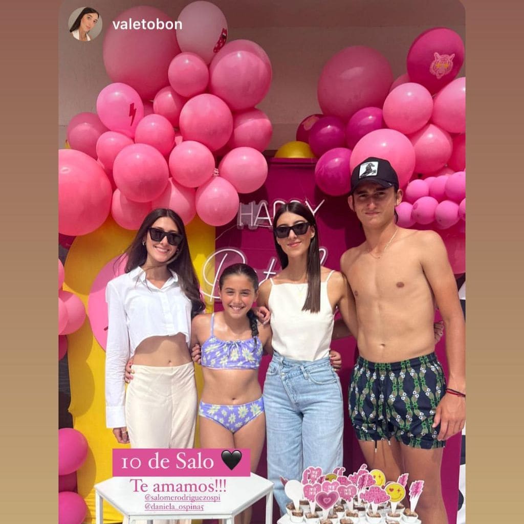 fiesta de salom hija de daniela ospina y james rodr guez