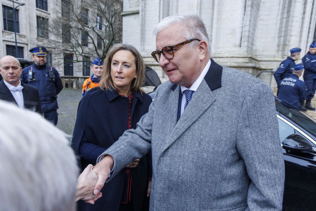 Laurent y Claire de Bélgica, en un acto en Bruselas el pasado 15 de noviembre
