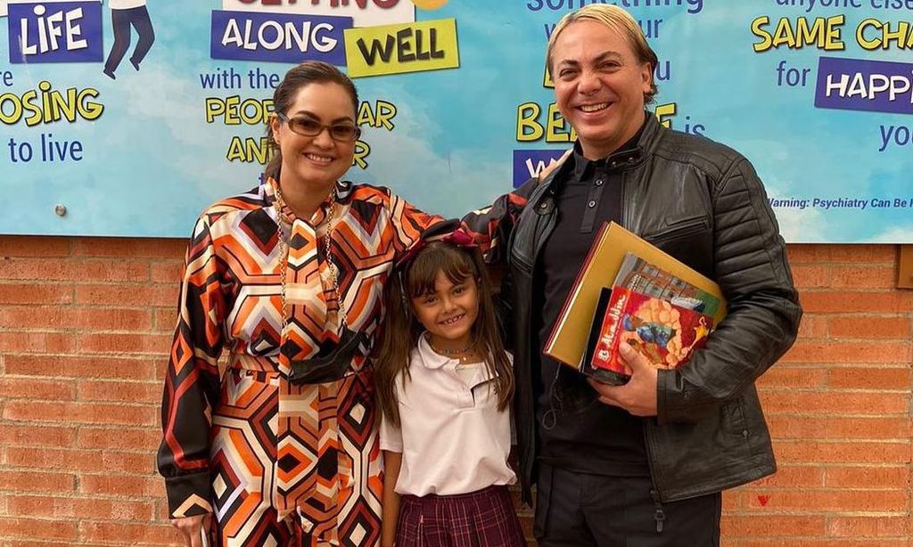 Crisitan Castro con su hija Rafaela