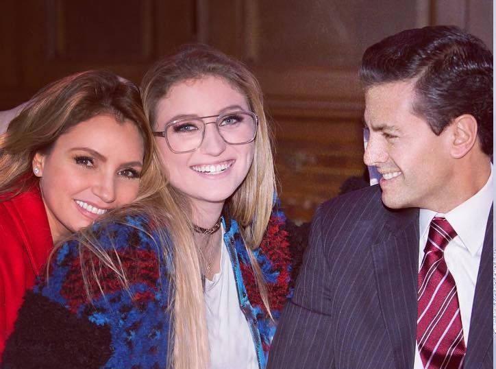 Angélica Rivera, Fernanda Castro y Enrique Peña Nieto.