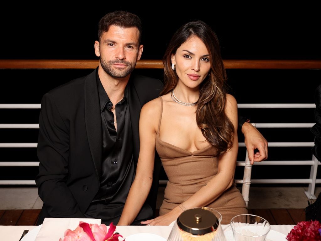 Grigor Dimitrov y Eiza González en la cena Women In Cinema en Francia
