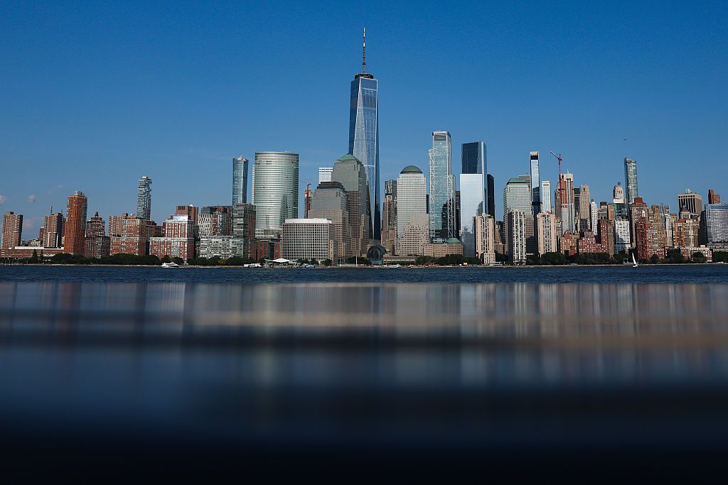 Un vistazo al skyline de Nueva York, la ciudad donde la pareja se casará el próximo fin de semana.