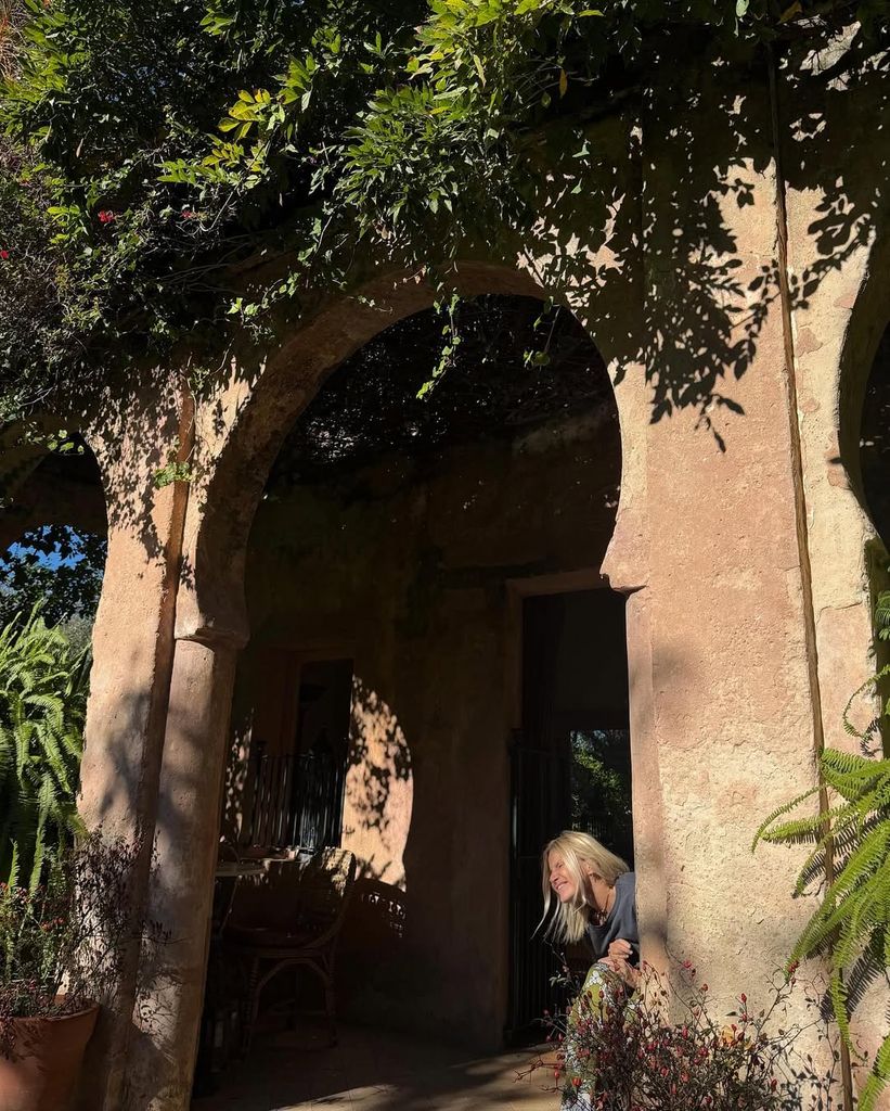 Eugenia Martínez de Irujo en Villa Mabrouka, en Tánger