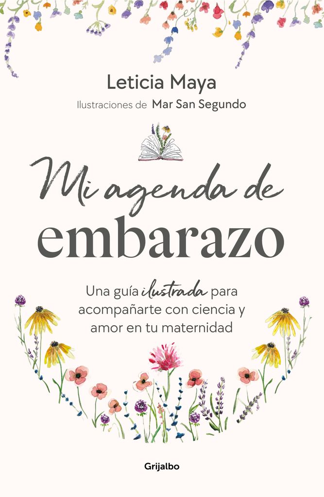 Portada del libro 'Mi agenda de embarazo', de la ginecóloga Leticia Maya