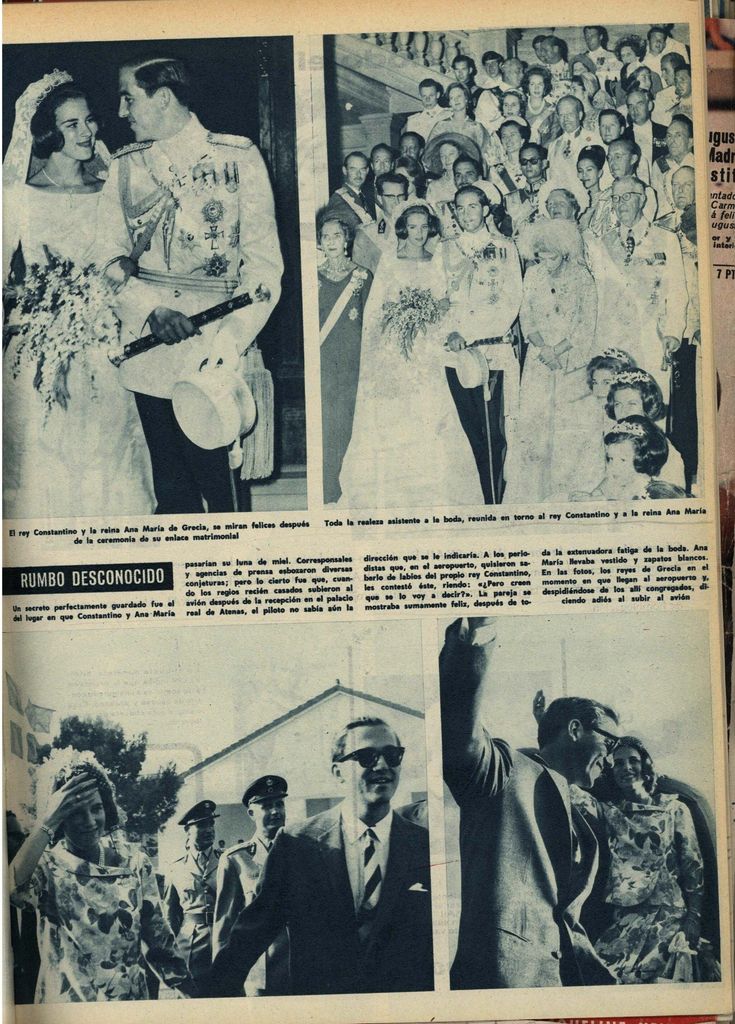 Boda Constantino de Grecia HOLA 1964