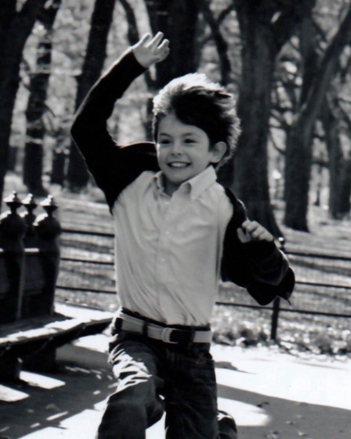 Dylan, de niño, imagen compartida por su madre