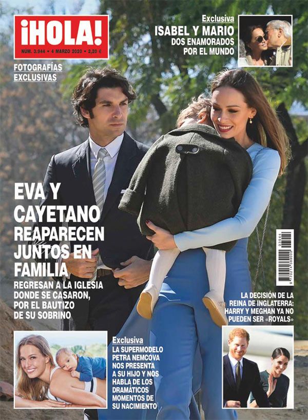 Eva González de bautizo