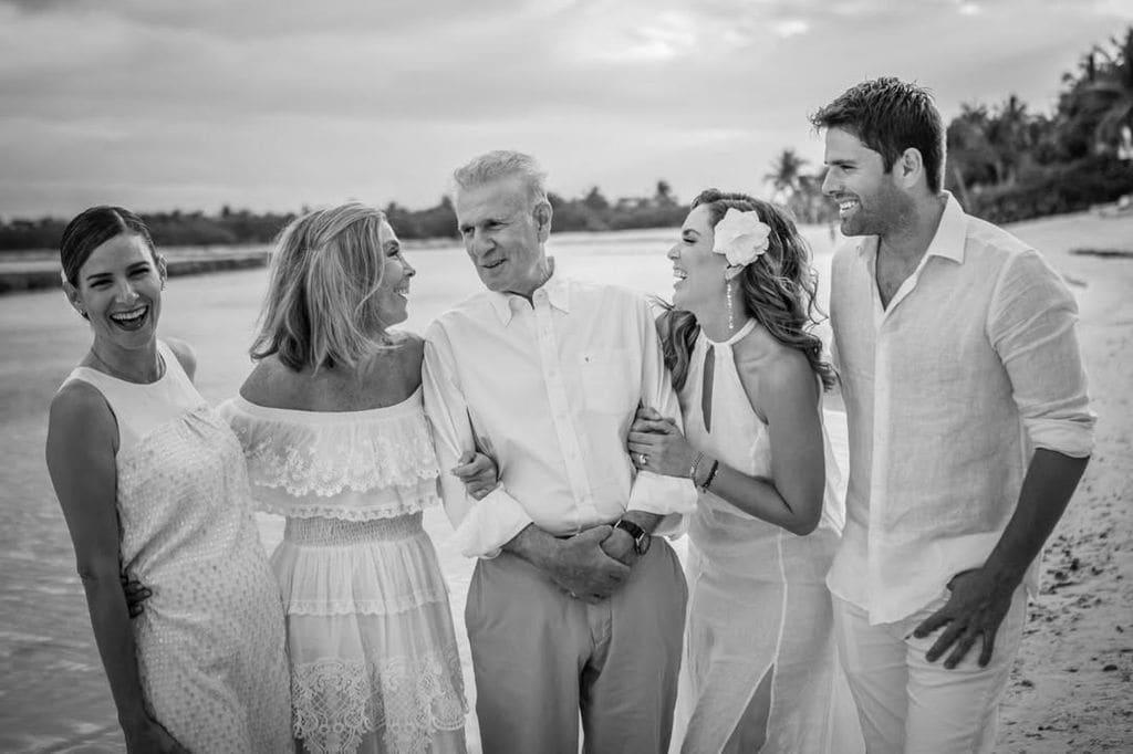 Jacky compartió con su familia como en los viejos tiempos.