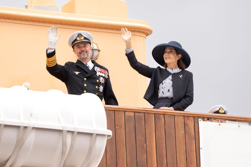 Federico y Mary de Dinamarca durante su visita a Vejle