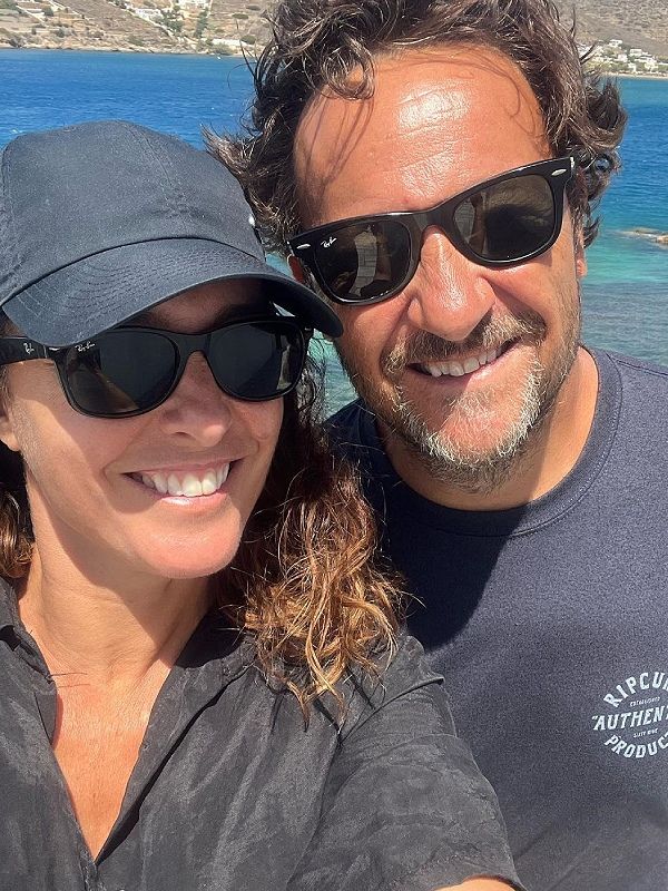 Helena Resano con su marido Aitor 