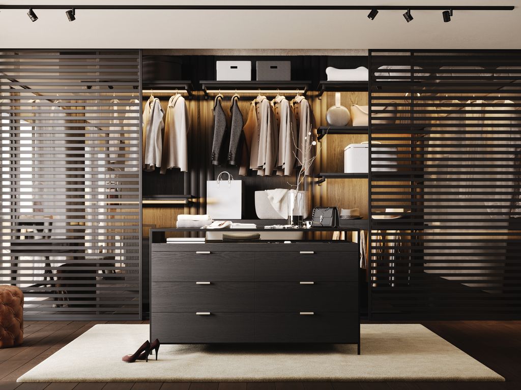 Vestidor con puertas correderas