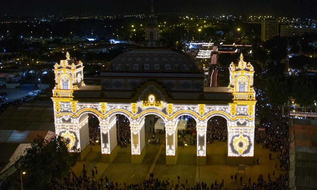 Alumbrado Feria de Abril en Sevilla