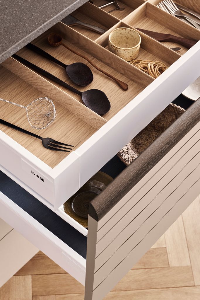 Cajón de cocina para cubiertos