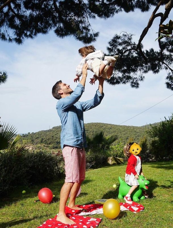Marc Clotet y sus hijos