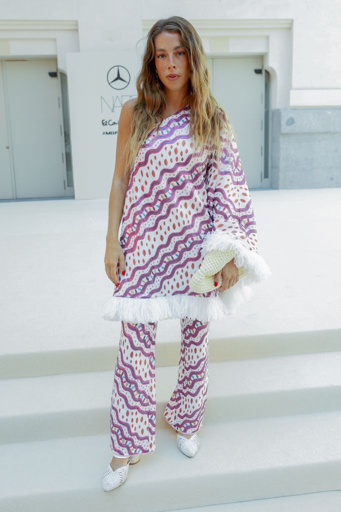 Belén Écija, en el front row de la colección de Celia B durante la Mercedes-Benz Fashion Week Madrid 2026 (15 de septiembre de 2026)