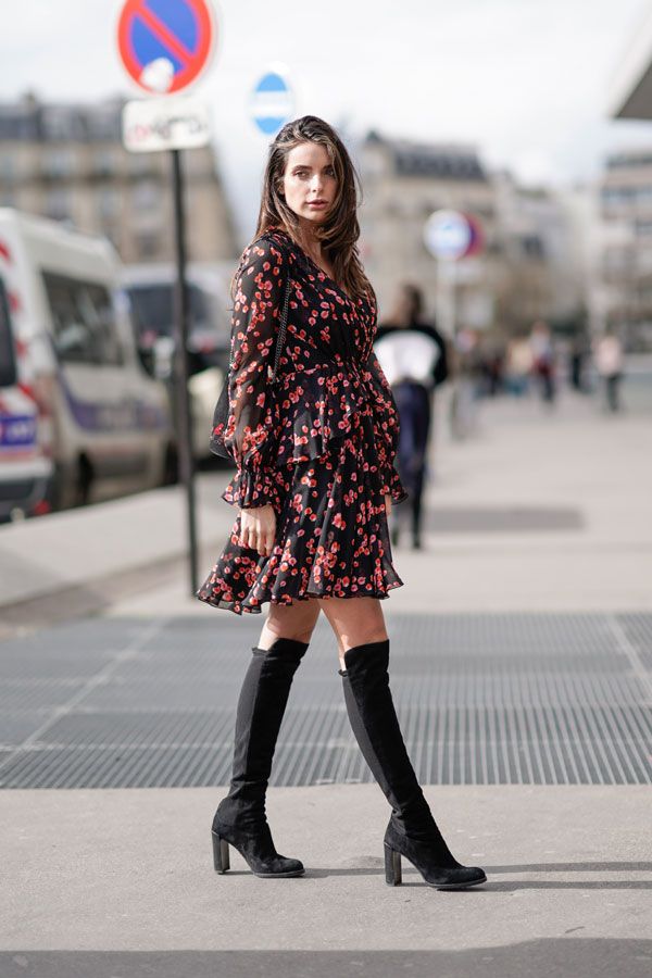 vestido flores mini