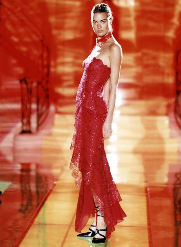 Shalom Harlow Versace