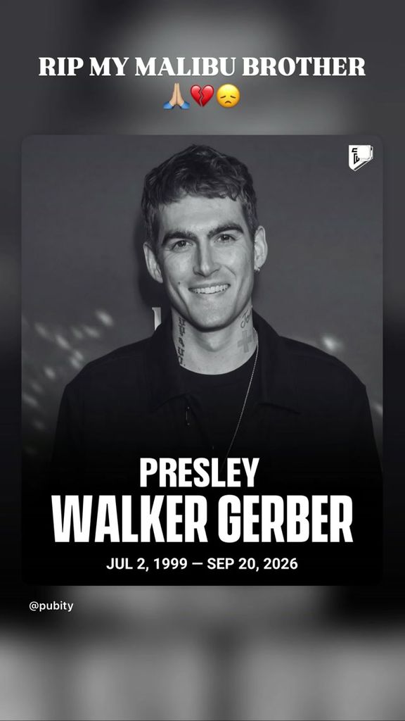 Brody Jenner ha recordado a Presley como su "hermano de Malibú" y también dejó un "Te quiero, hermano" en la última publicación del modelo