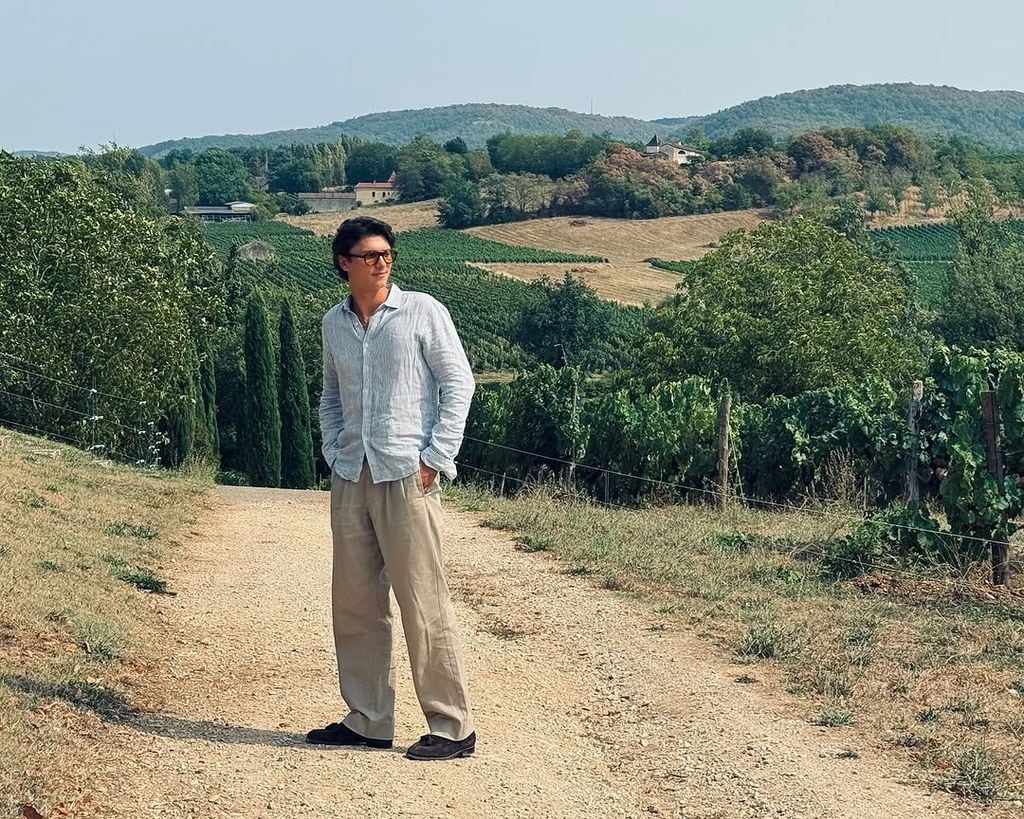 Nicolás de Dinamarca en los viñedos de Francia