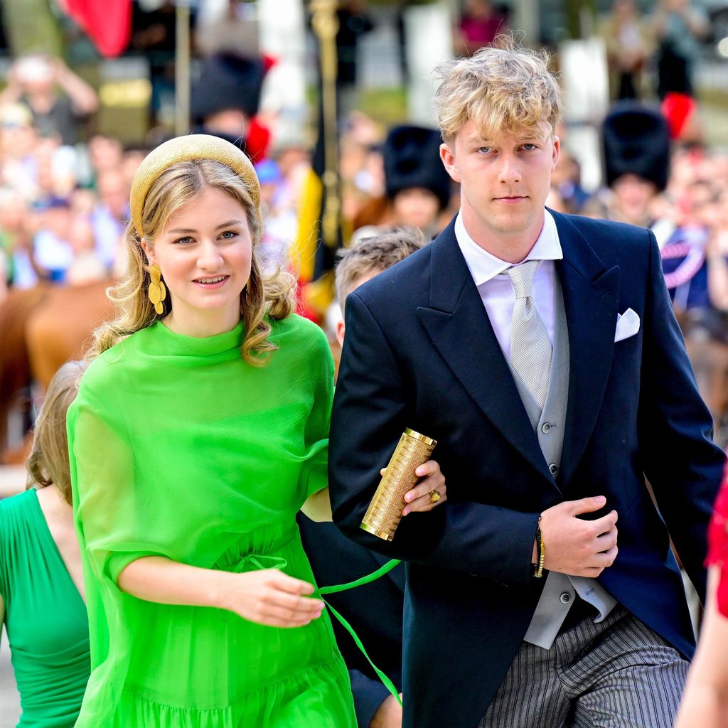 Elisabeth de Bélgica y Emmanuel de Bélgica en el Día Nacional de Bélgica en julio de 2025