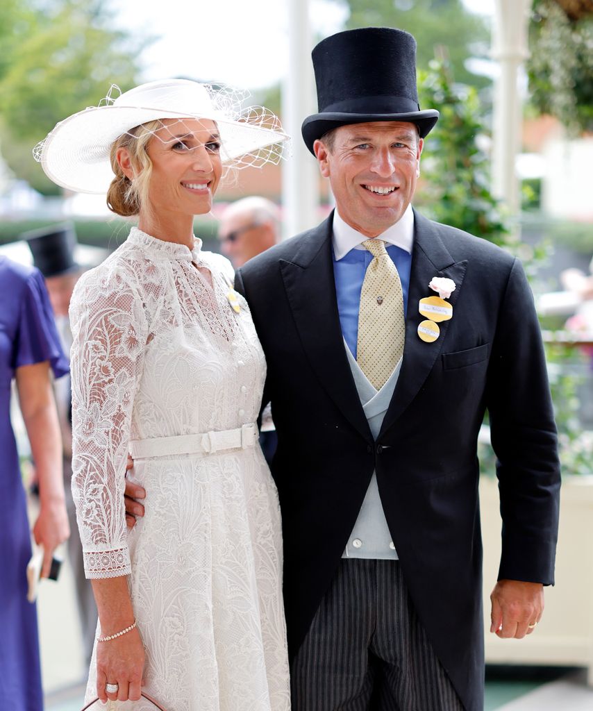 Harriet Phillips y Peter Phillips en Royal Ascot 2026.