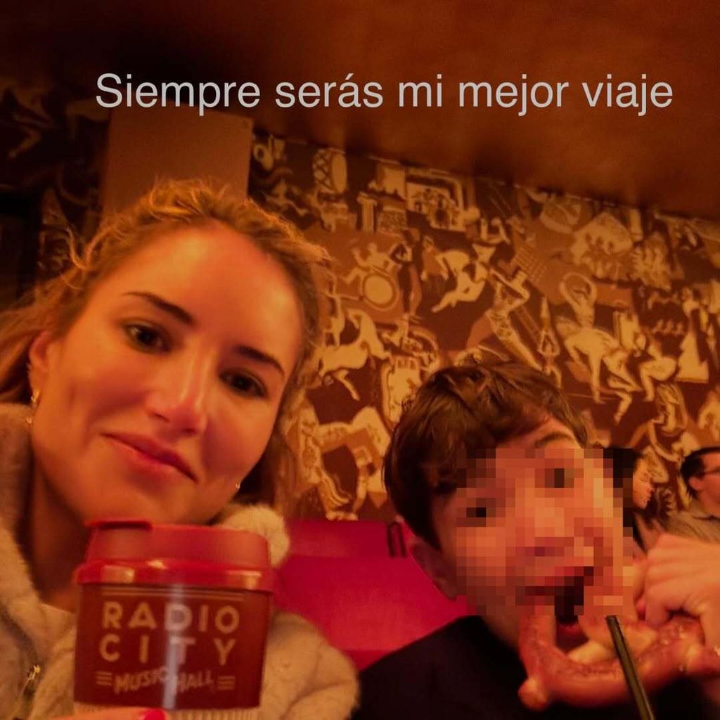 "Siempre serás mi mejor viaje", le ha dicho a su pequeño