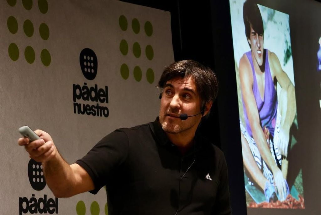 Carlos Suárez, deportista extremo, en una conferencia