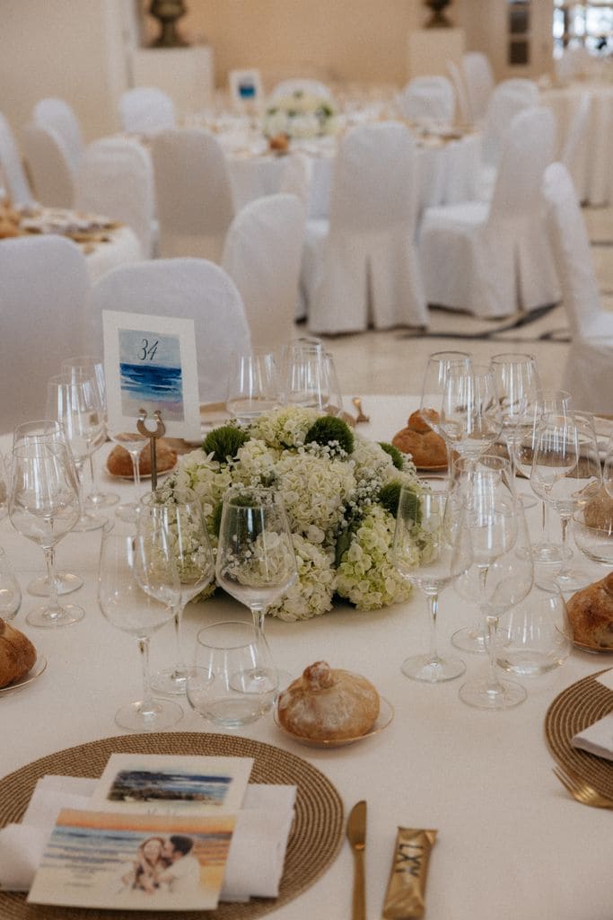 Decoración de bodas clásica