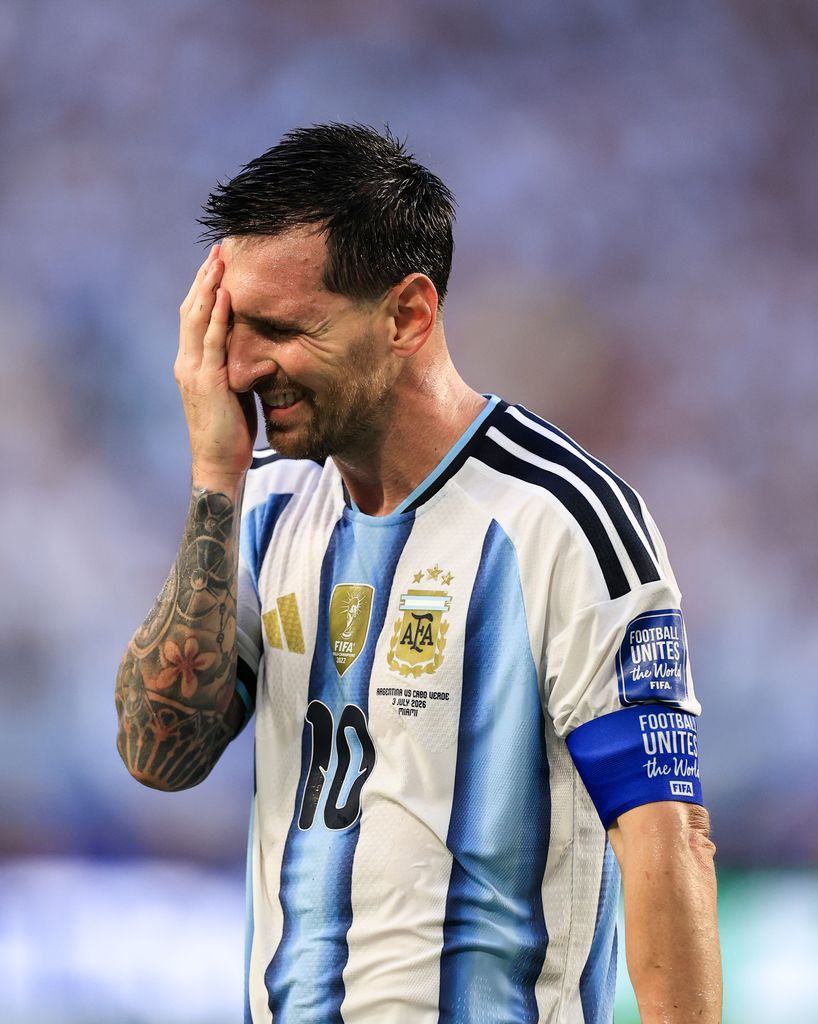 Messi, en uno de sus últimos partidos con la albiceleste
