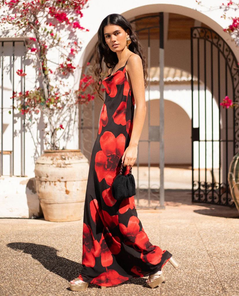 Vestido estampado de flores