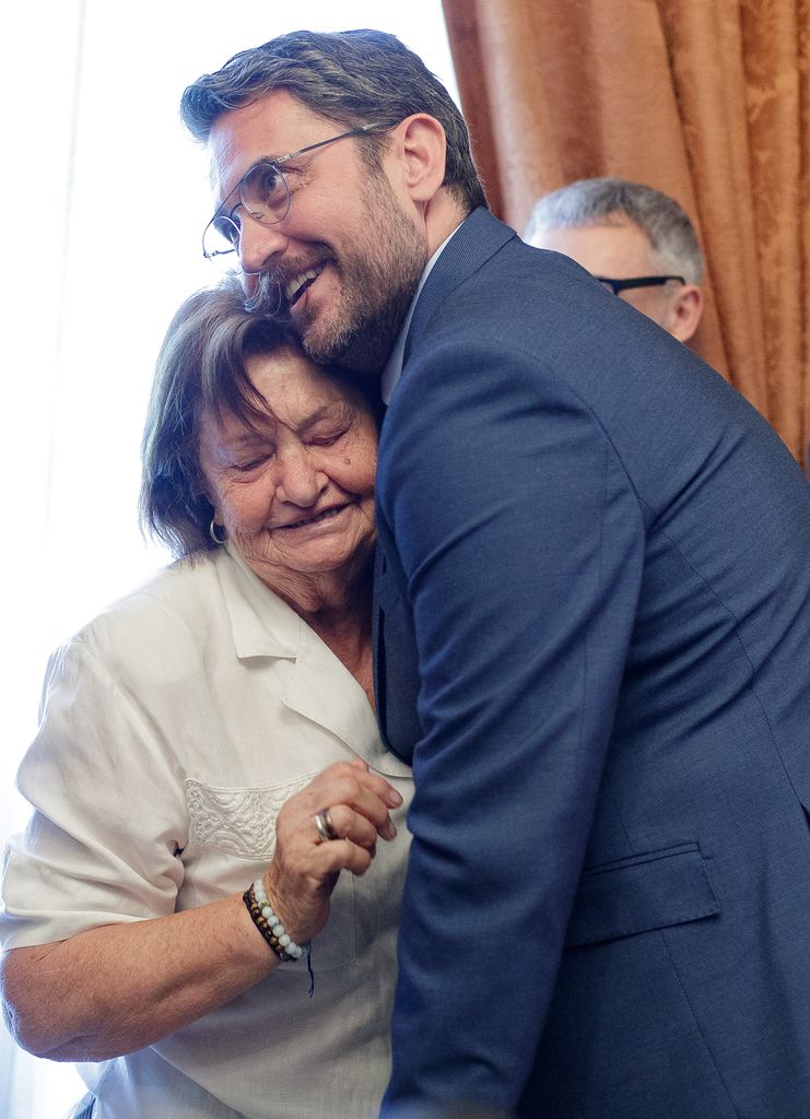 Máximo Huerta, con su madre en 2018