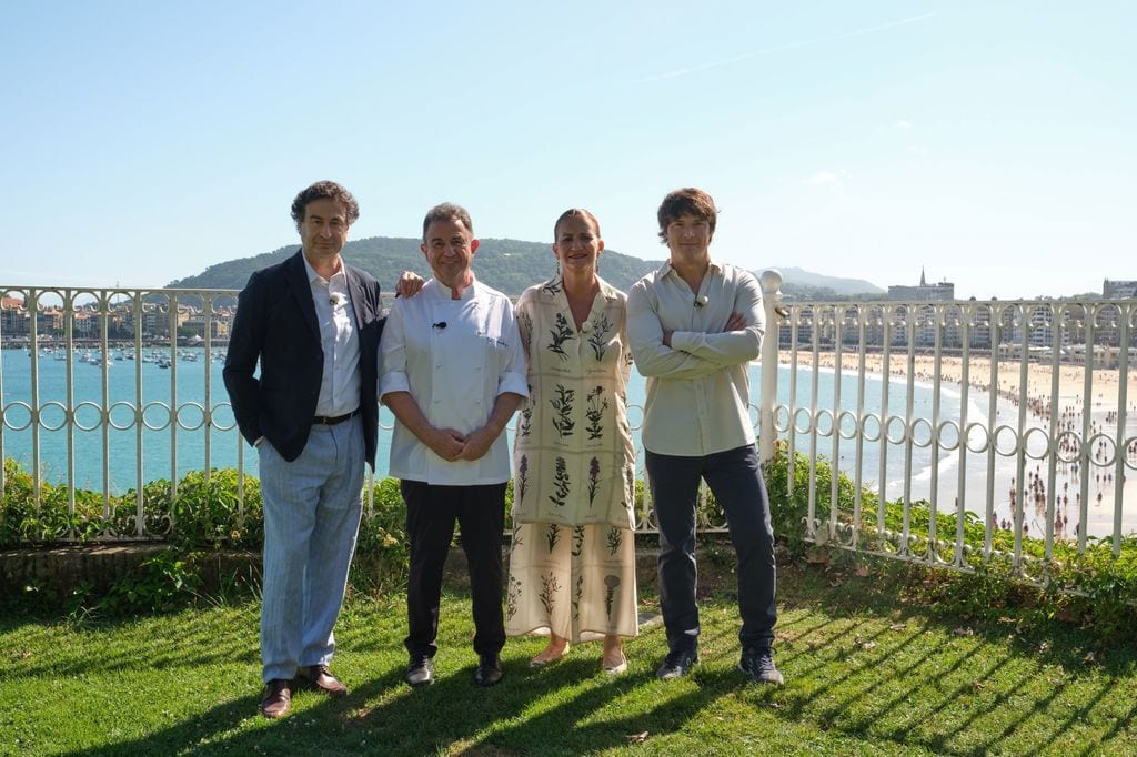Los jueces. con el chef vasco Martín Berasategui.
