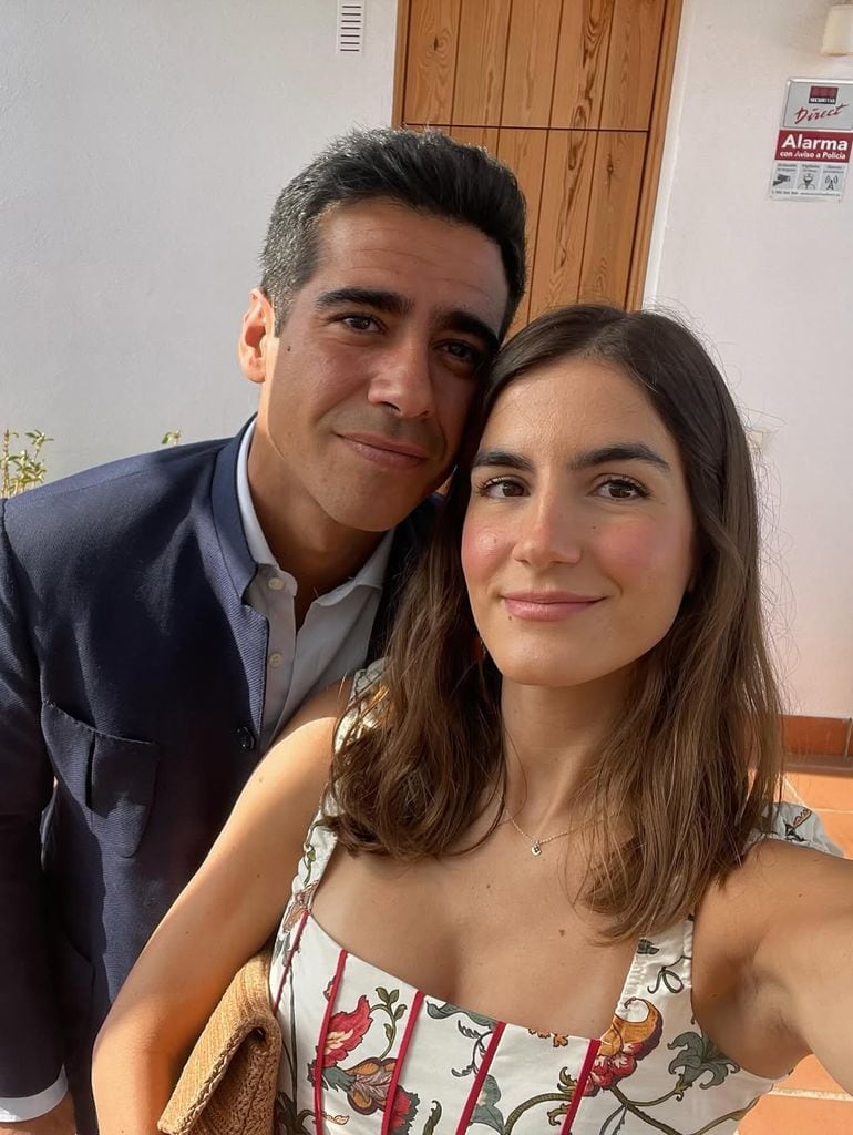 Blanca Llandres y su pareja