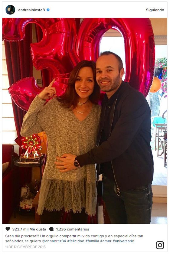 Andrés Iniesta y Anna Ortiz tercer hijo