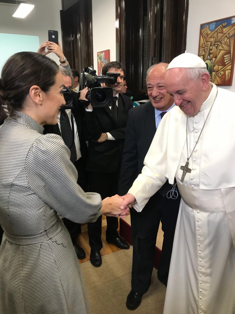 Tamara Falcó con el Papa Francisco