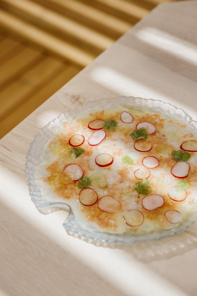 Corvina aliñá con vinagreta de tomate, nuestro ceviche andaluz