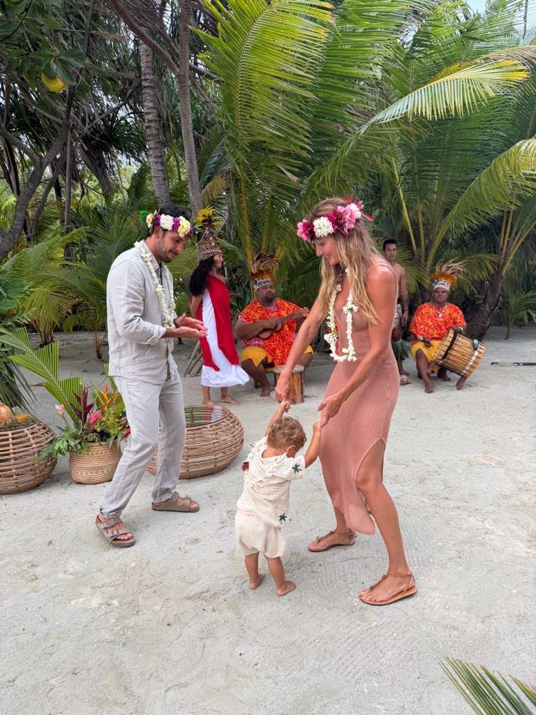 Gisele Bündchen de vacaciones con su familia