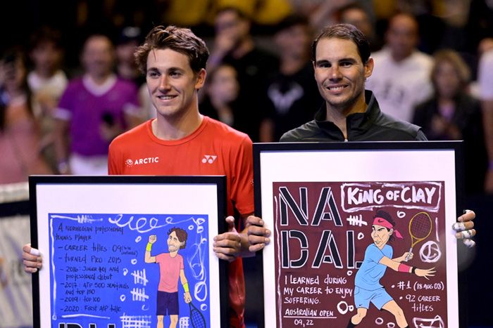 Rafa Nadal y Casper Ruud